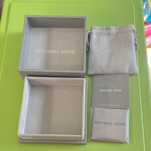 Michael Kors Silver Jewelry Box Set